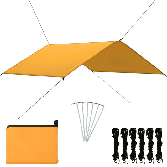 Outdoor Tarp 4x4 m Yellow