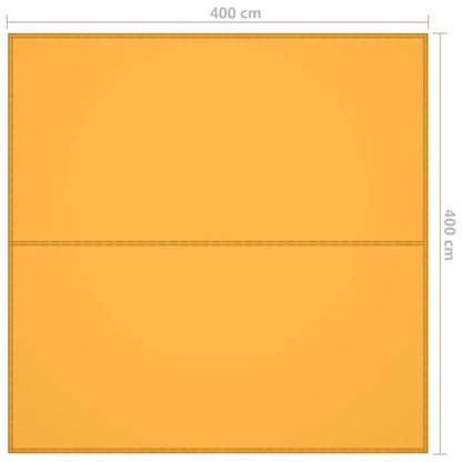Outdoor Tarp 4x4 m Yellow