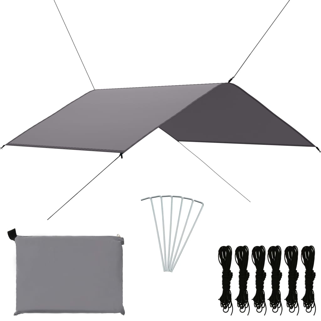 Outdoor Tarp 4x4 m Grey