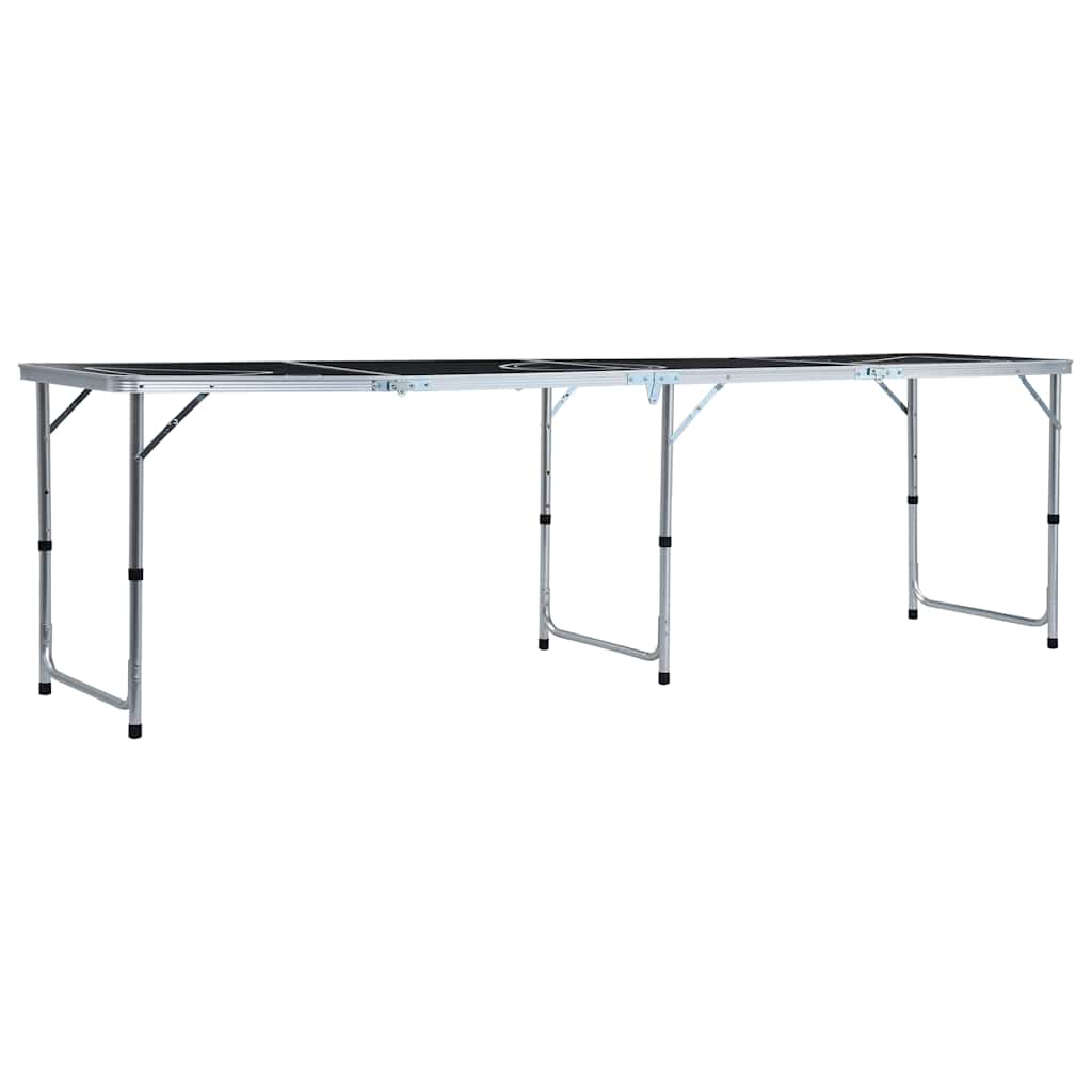 Folding Beer Pong Table with Cups and Balls 240 cm