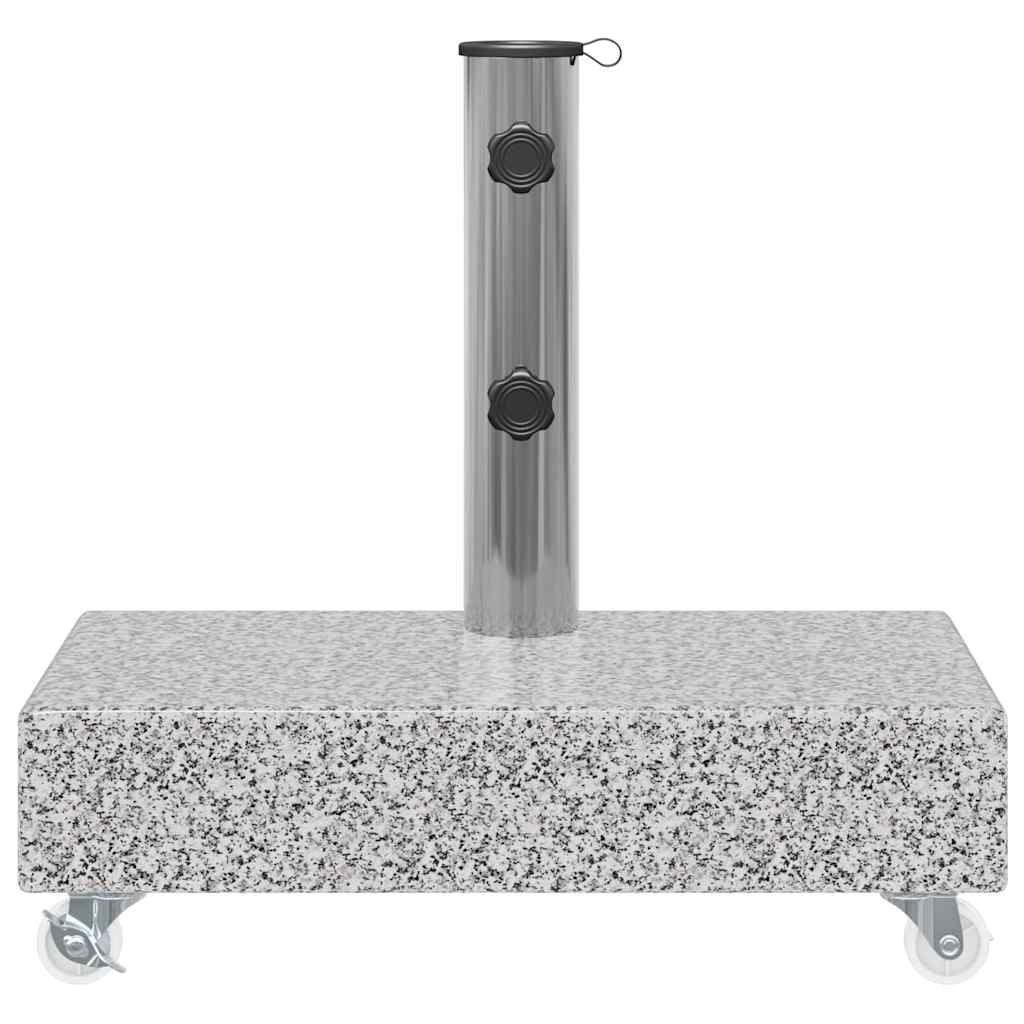 313666 vidaXL Umbrella Base Light Grey 45x25x8,3 cm Granite