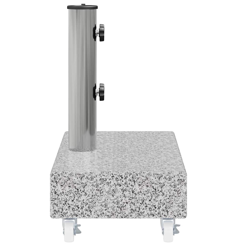 313666 vidaXL Umbrella Base Light Grey 45x25x8,3 cm Granite