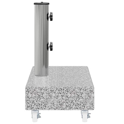 313666 vidaXL Umbrella Base Light Grey 45x25x8,3 cm Granite