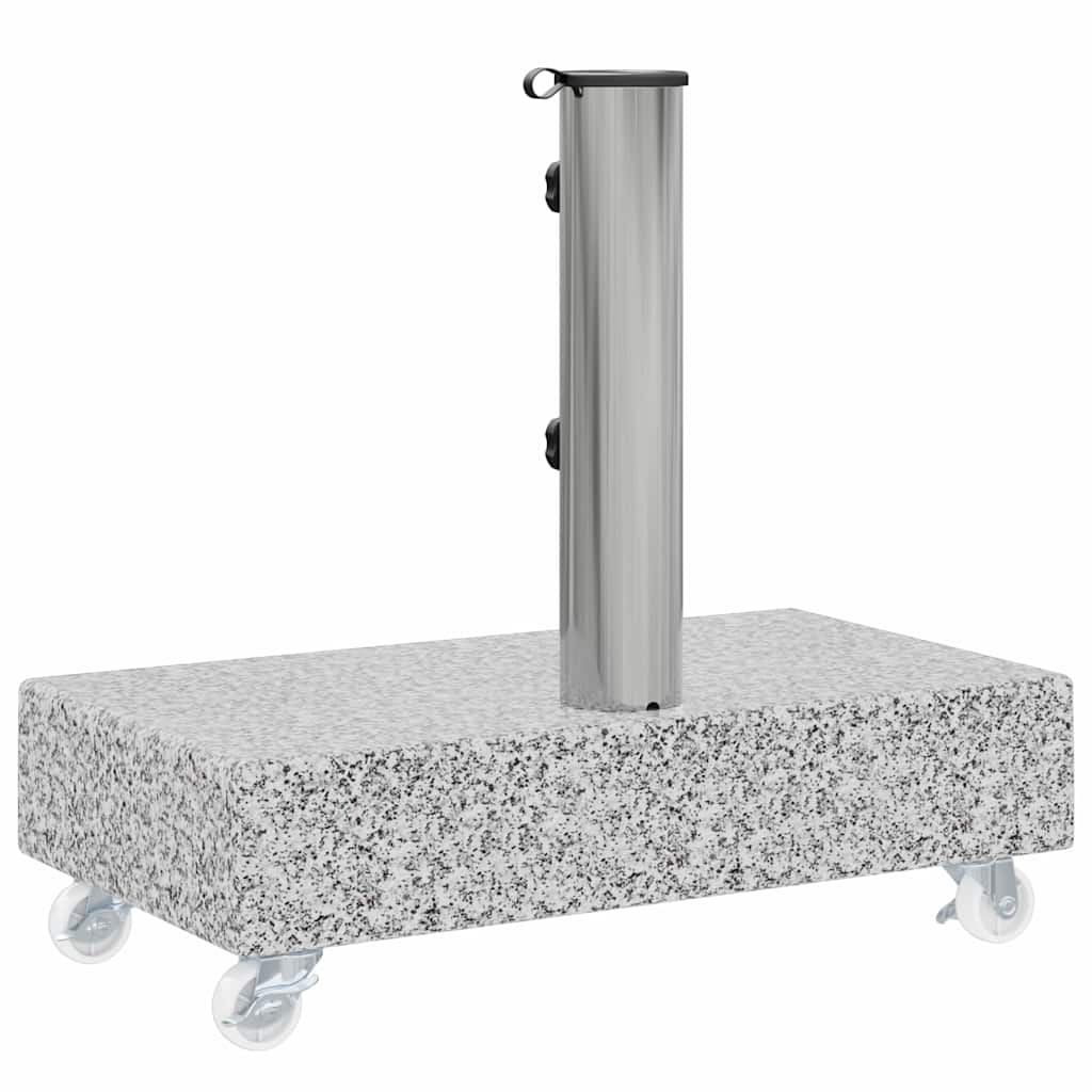313666 vidaXL Umbrella Base Light Grey 45x25x8,3 cm Granite