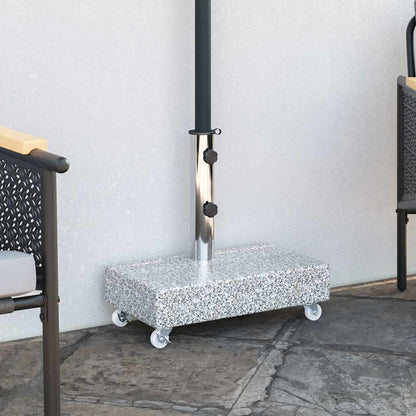 313666 vidaXL Umbrella Base Light Grey 45x25x8,3 cm Granite
