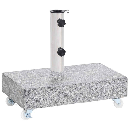 313666 vidaXL Umbrella Base Light Grey 45x25x8,3 cm Granite