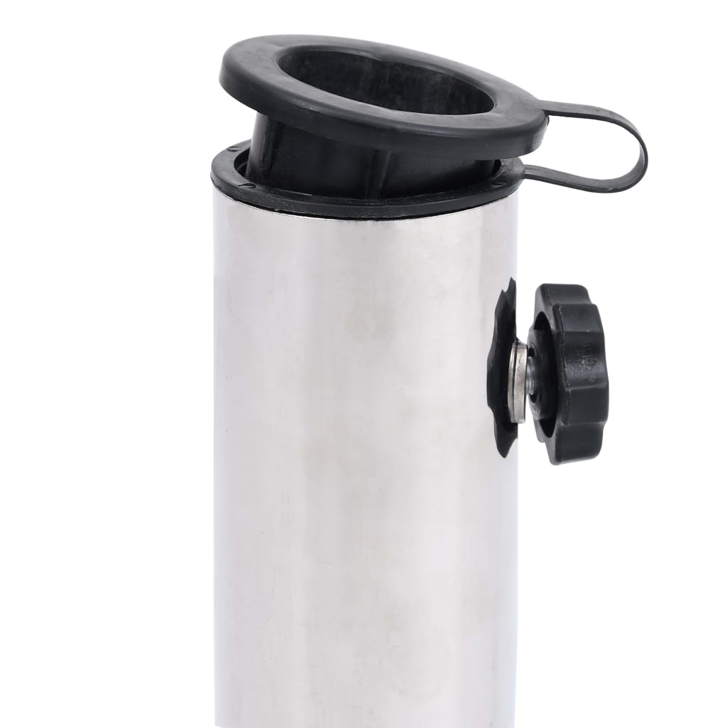 Umbrella Base | Black | Granite, Stainless Steel | Heavy Weight Endurance