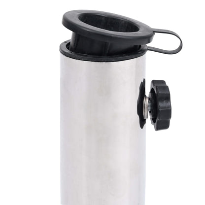 Umbrella Base | Black | Granite, Stainless Steel | Heavy Weight Endurance
