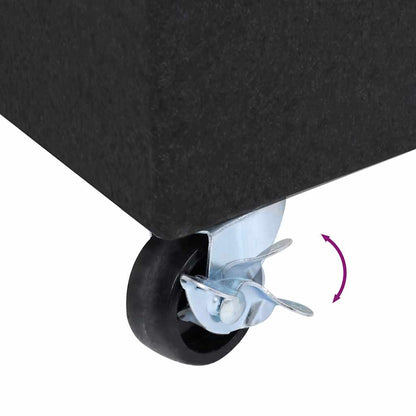 Umbrella Base | Black | Granite, Stainless Steel | Heavy Weight Endurance