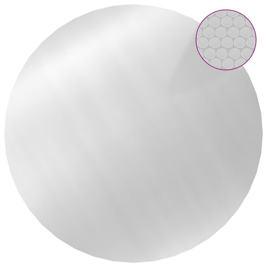 93089 vidaXL Pool Cover Silver 488 cm PE