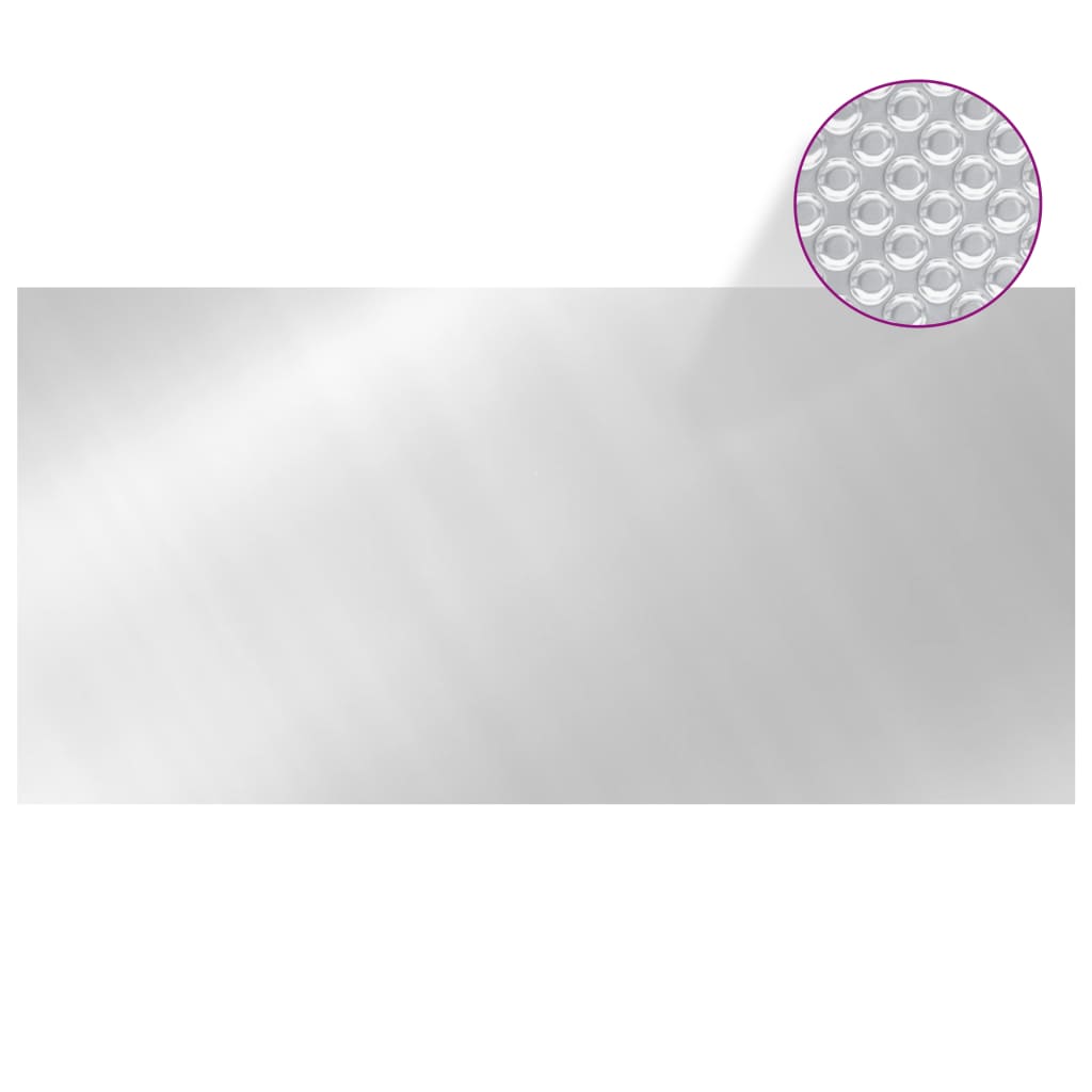 Pool Cover | Silver | Polyethylene | Large | Rectangular | Minimalist