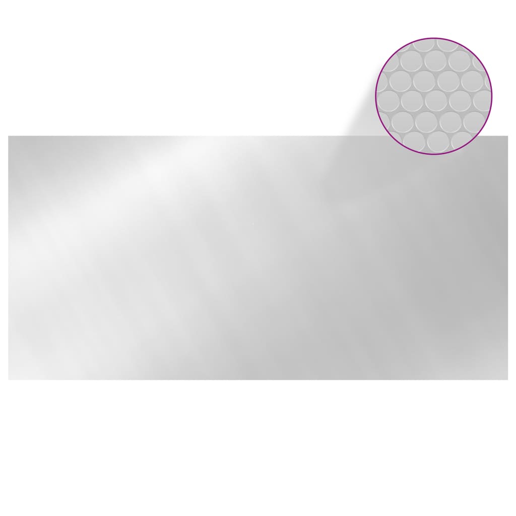 Pool Cover | Silver | Polyethylene | Large | Rectangular | Minimalist