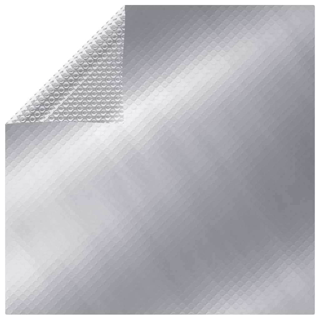 Pool Cover | Silver | Thick PE film with air chambers | Large