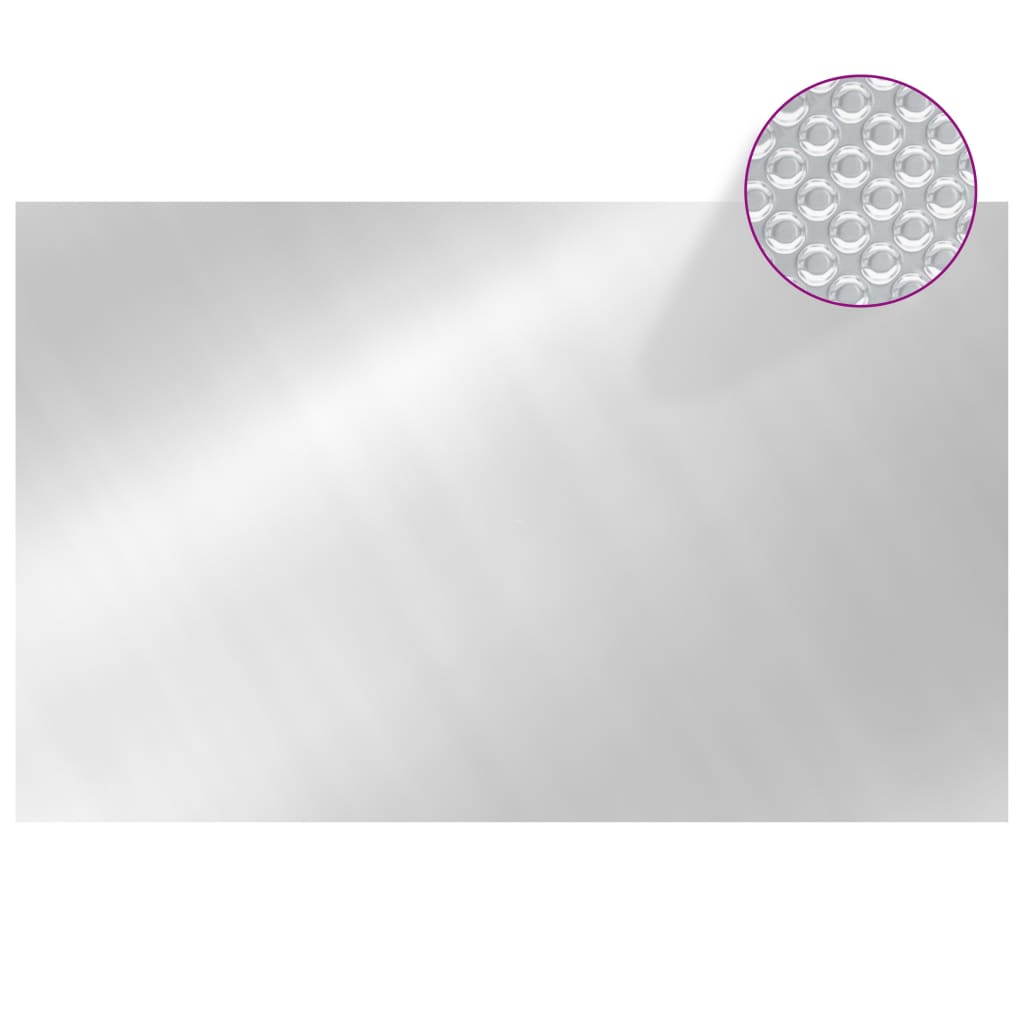Pool Cover | Silver | Thick PE film with air chambers | Large