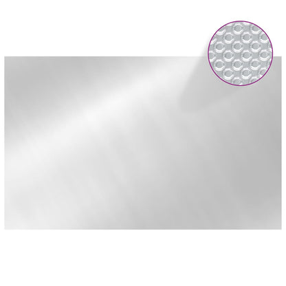 Pool Cover | Silver | Thick PE film with air chambers | Large