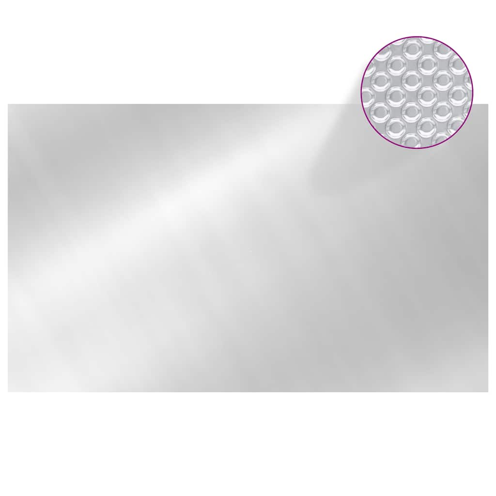93104 vidaXL Rectangular Pool Cover 1000x600 cm PE Silver