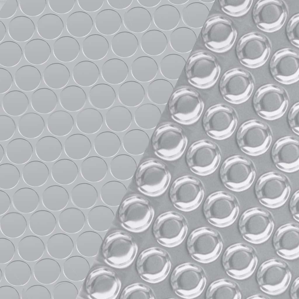 93104 vidaXL Rectangular Pool Cover 1000x600 cm PE Silver