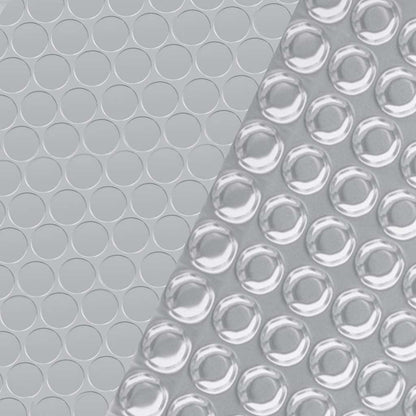 93104 vidaXL Rectangular Pool Cover 1000x600 cm PE Silver
