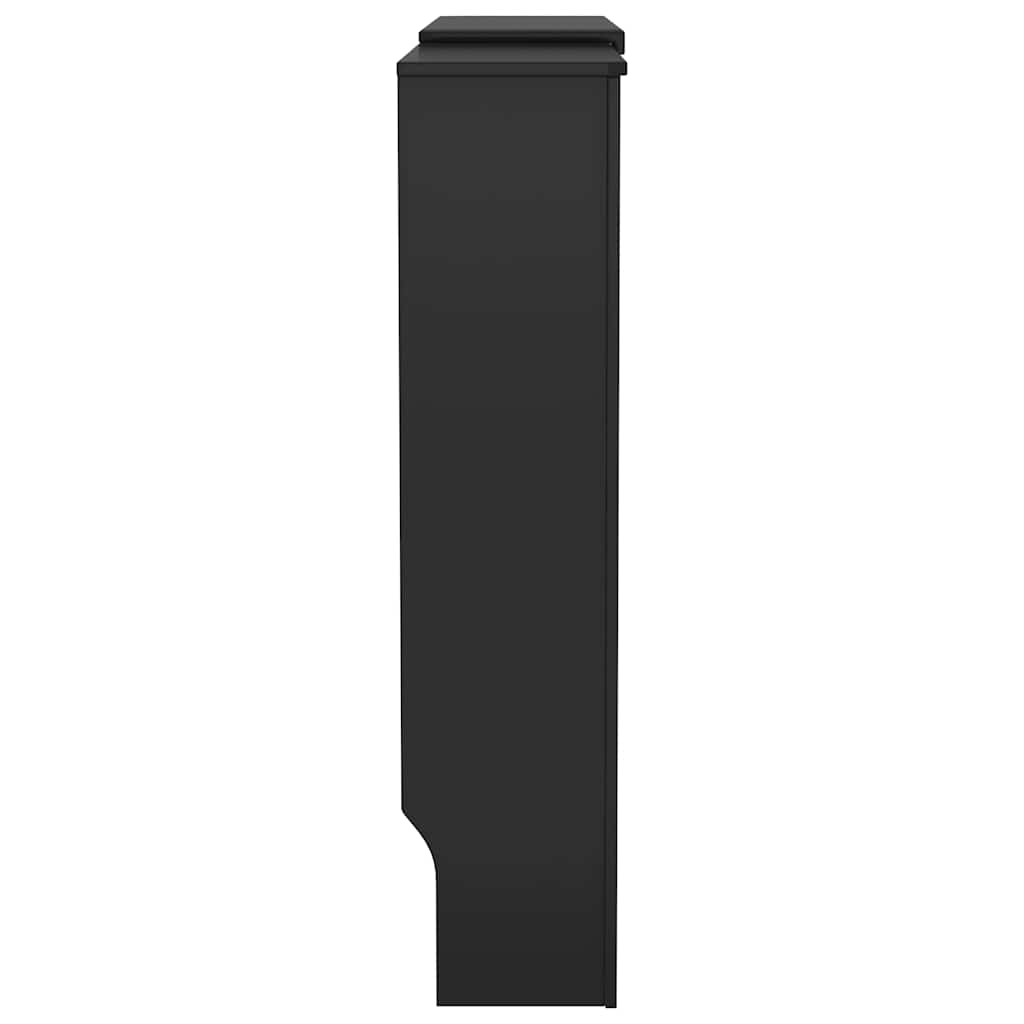 Engineered Wood Radiator Cover Black 205 cm