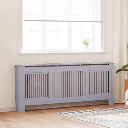 MDF Radiator Cover Grey 205 cm