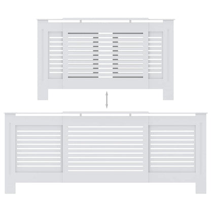 MDF Radiator Cover White 205 cm