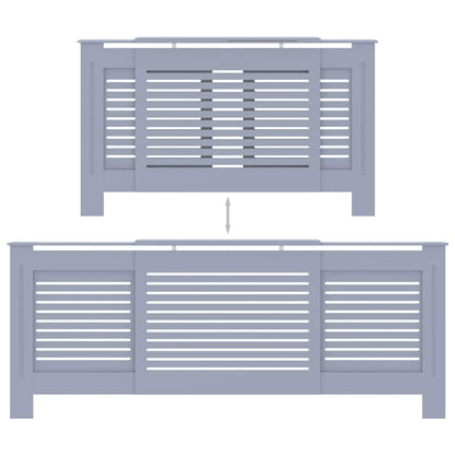 MDF Radiator Cover Grey 205 cm