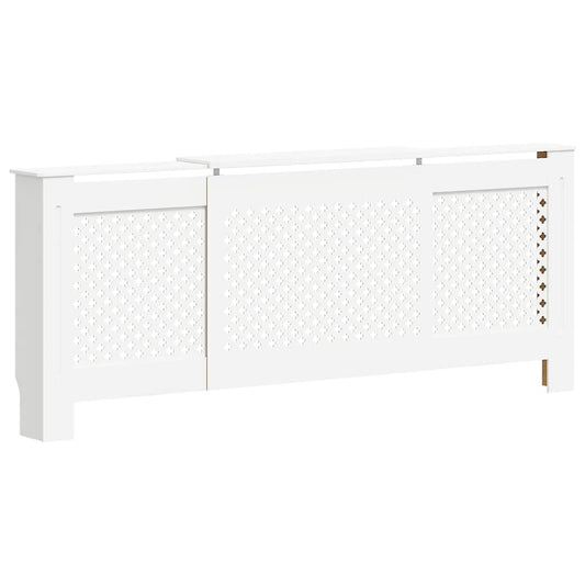 325555 vidaXL MDF Radiator Cover White 205 cm