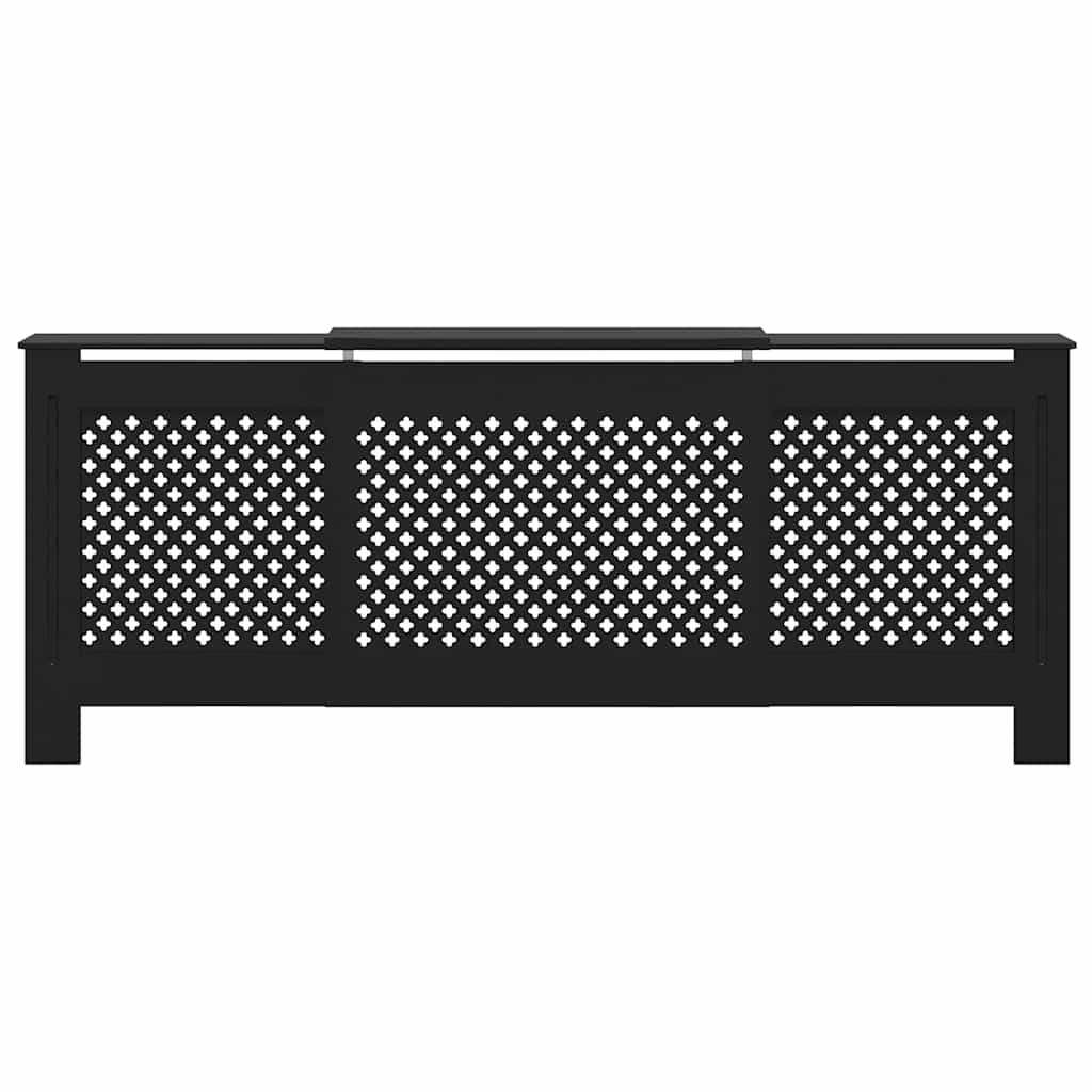 MDF Radiator Cover Black 205 cm