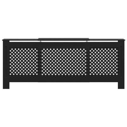 MDF Radiator Cover Black 205 cm