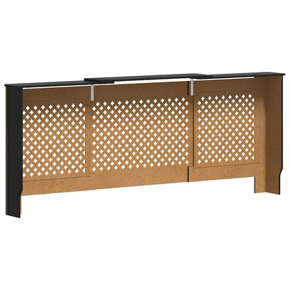 MDF Radiator Cover Black 205 cm