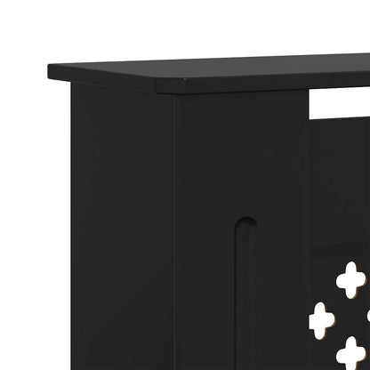 MDF Radiator Cover Black 205 cm