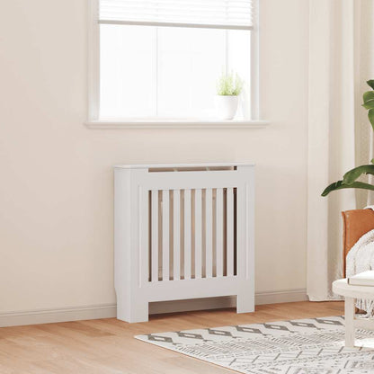 Engineered Wood Radiator Cover White 78 cm