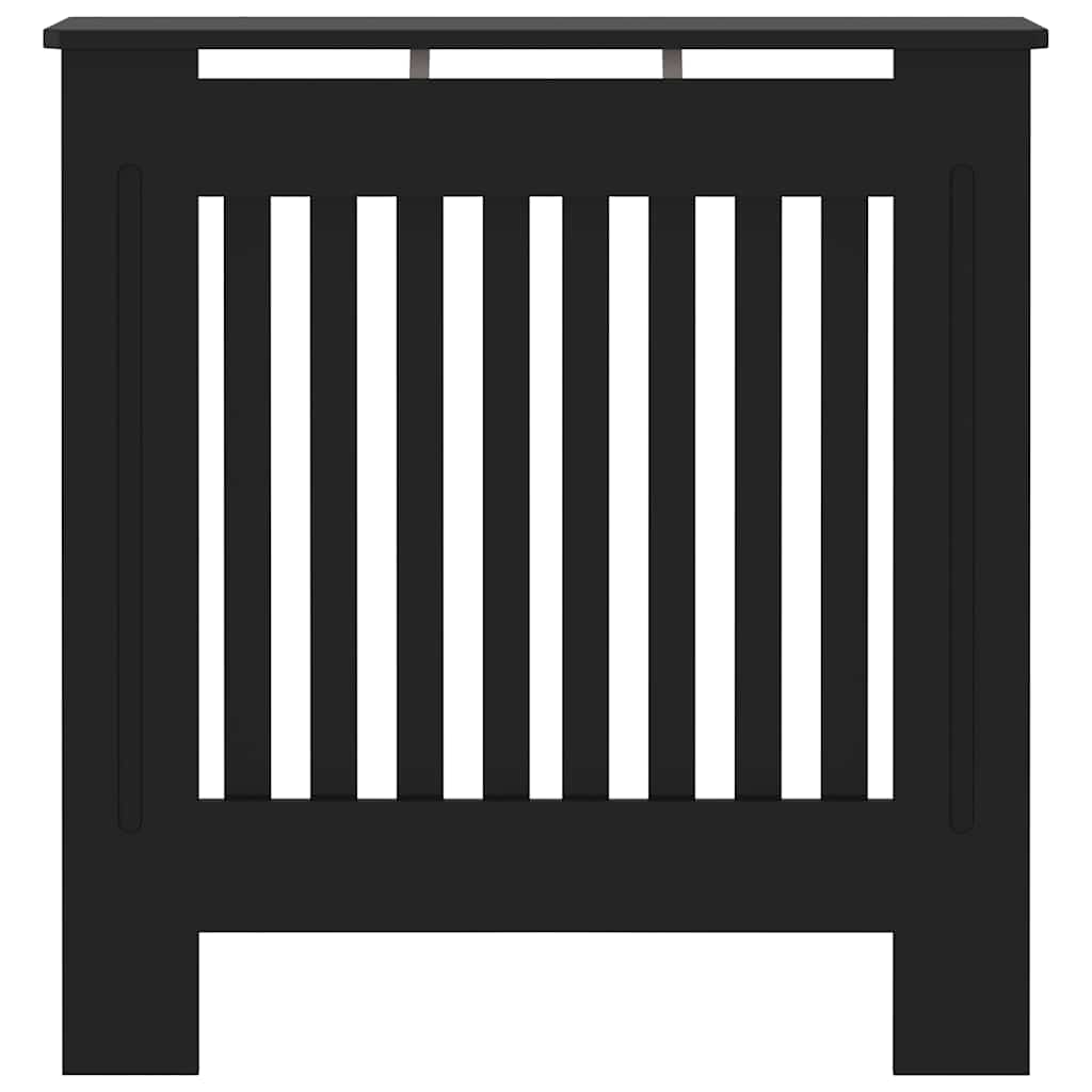 Engineered Wood Radiator Cover Black 78 cm