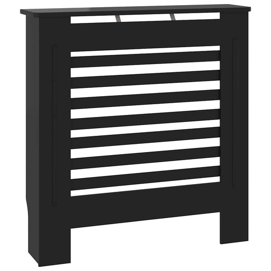 325564 vidaXL MDF Radiator Cover Black 78 cm