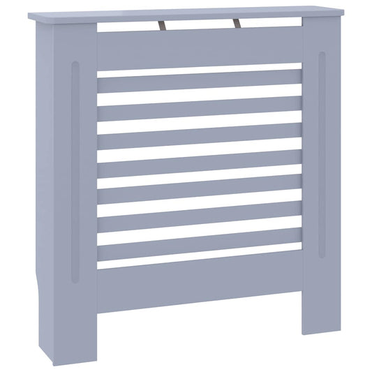 325565 vidaXL MDF Radiator Cover Grey 78 cm