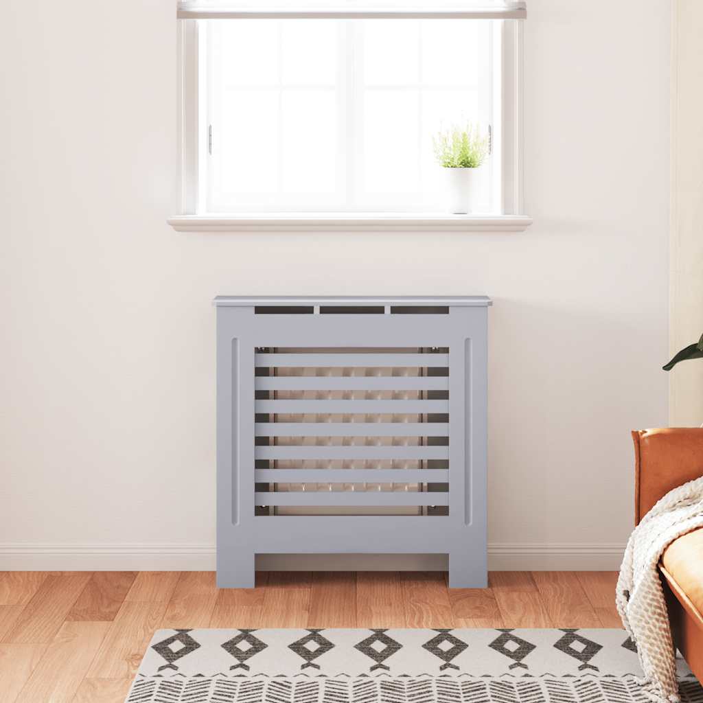 MDF Radiator Cover Grey 78 cm