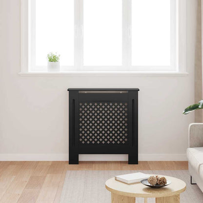 MDF Radiator Cover Black 78 cm