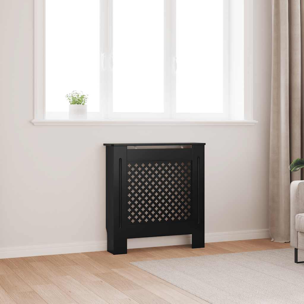 MDF Radiator Cover Black 78 cm