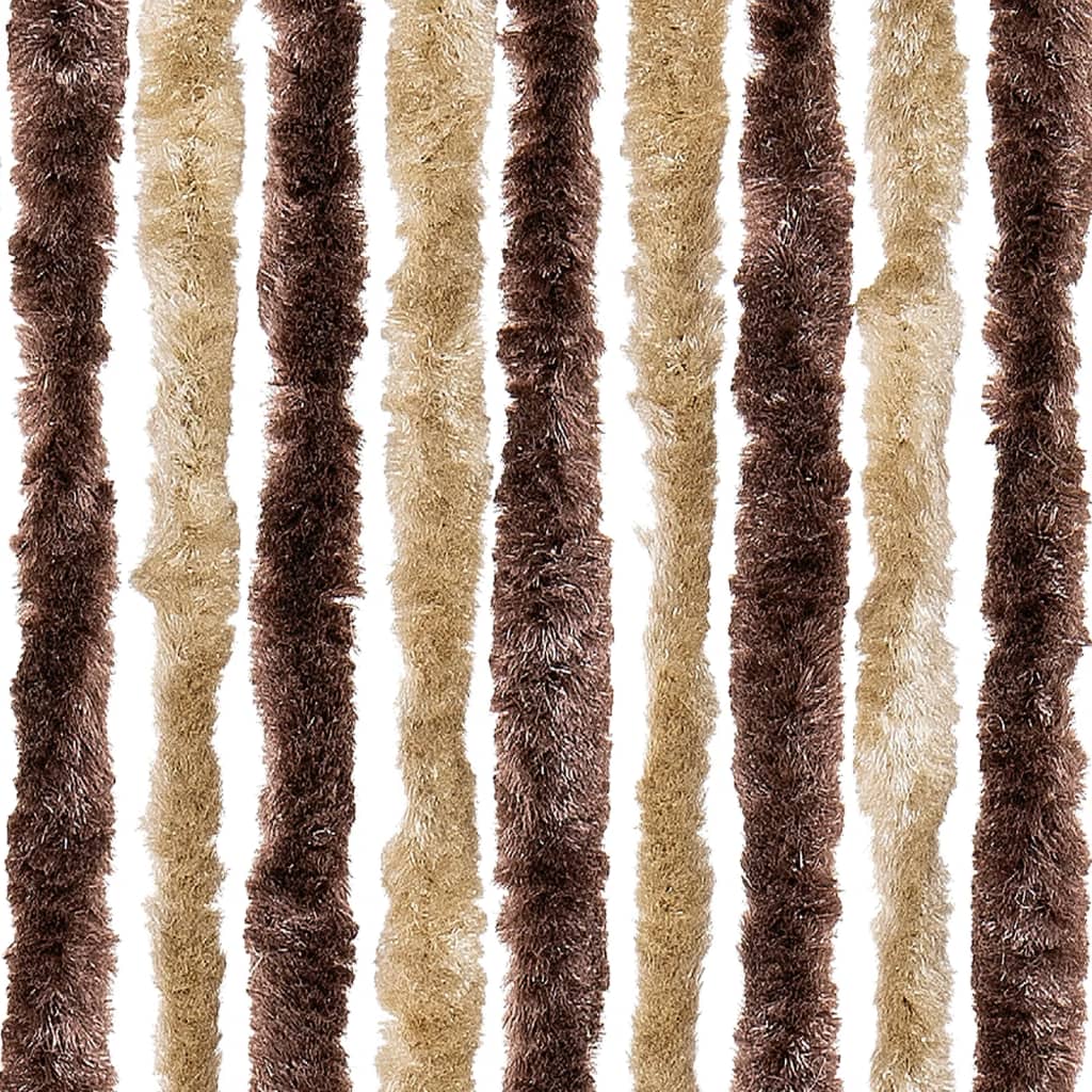 Insect Curtain Beige and Light Brown 56x200 cm Chenille