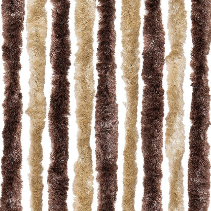 Insect Curtain Beige and Light Brown 56x200 cm Chenille