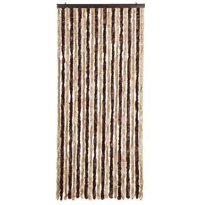 315121 vidaXL Insect Curtain Beige and Light Brown 90x200 cm Chenille