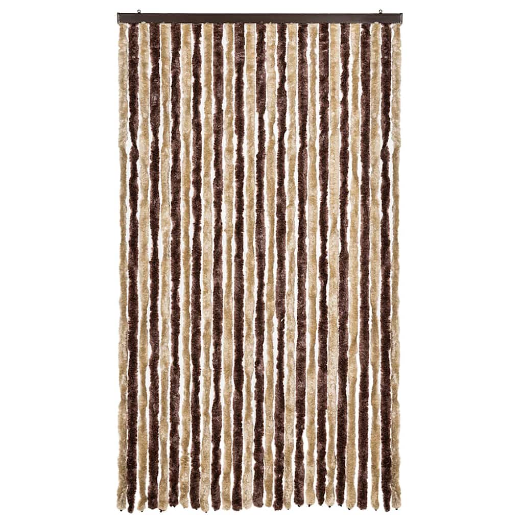 Insect Curtain Beige and Light Brown 118x220 cm Chenille