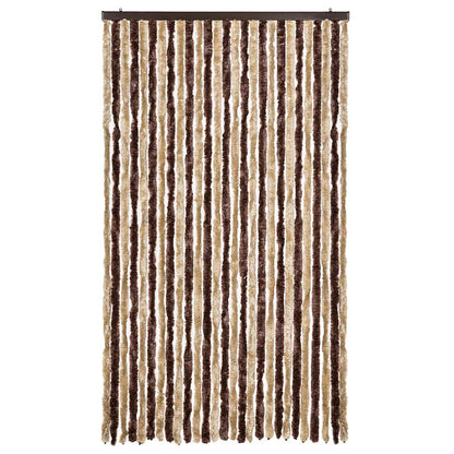 Insect Curtain Beige and Light Brown 118x220 cm Chenille