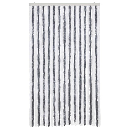 Insect Curtain Grey and White 118x220 cm Chenille