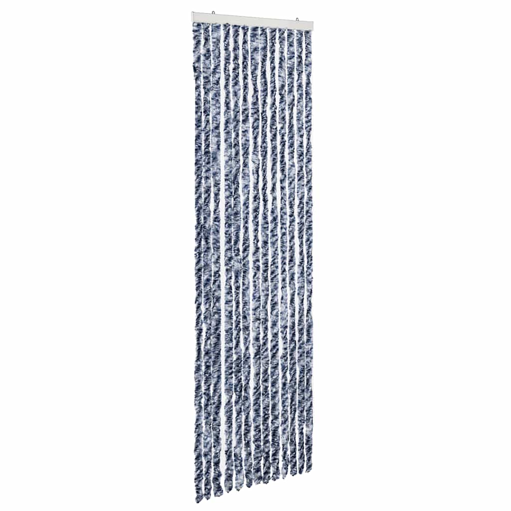 Insect Curtain Blue and White 56x200 cm Chenille
