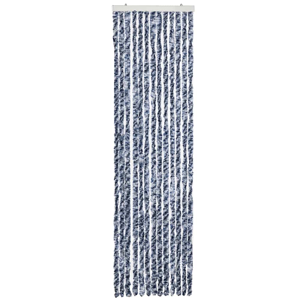Insect Curtain Blue and White 56x200 cm Chenille
