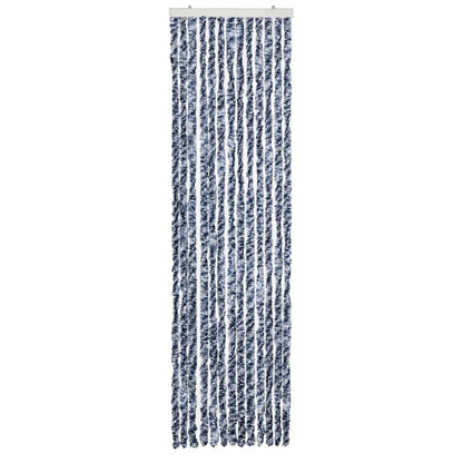 Insect Curtain Blue and White 56x200 cm Chenille