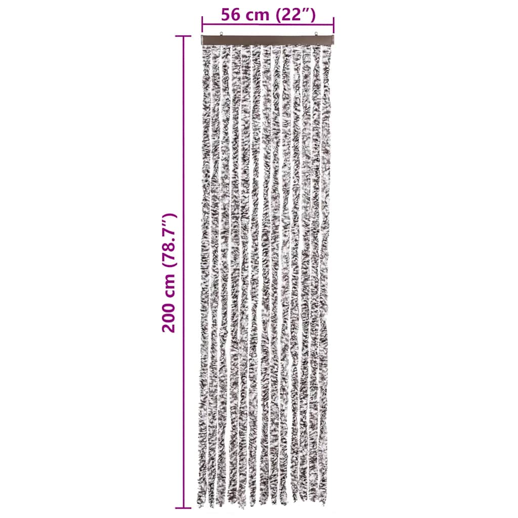 Insect Curtain Brown and Beige 56x200 cm Chenille