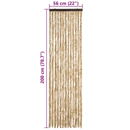 Insect Curtain Beige 56x200 cm Chenille