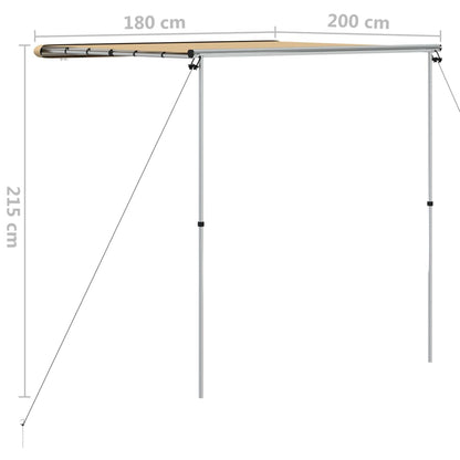 Camper & Caravan Awning 1.8x2x2.15 m Beige